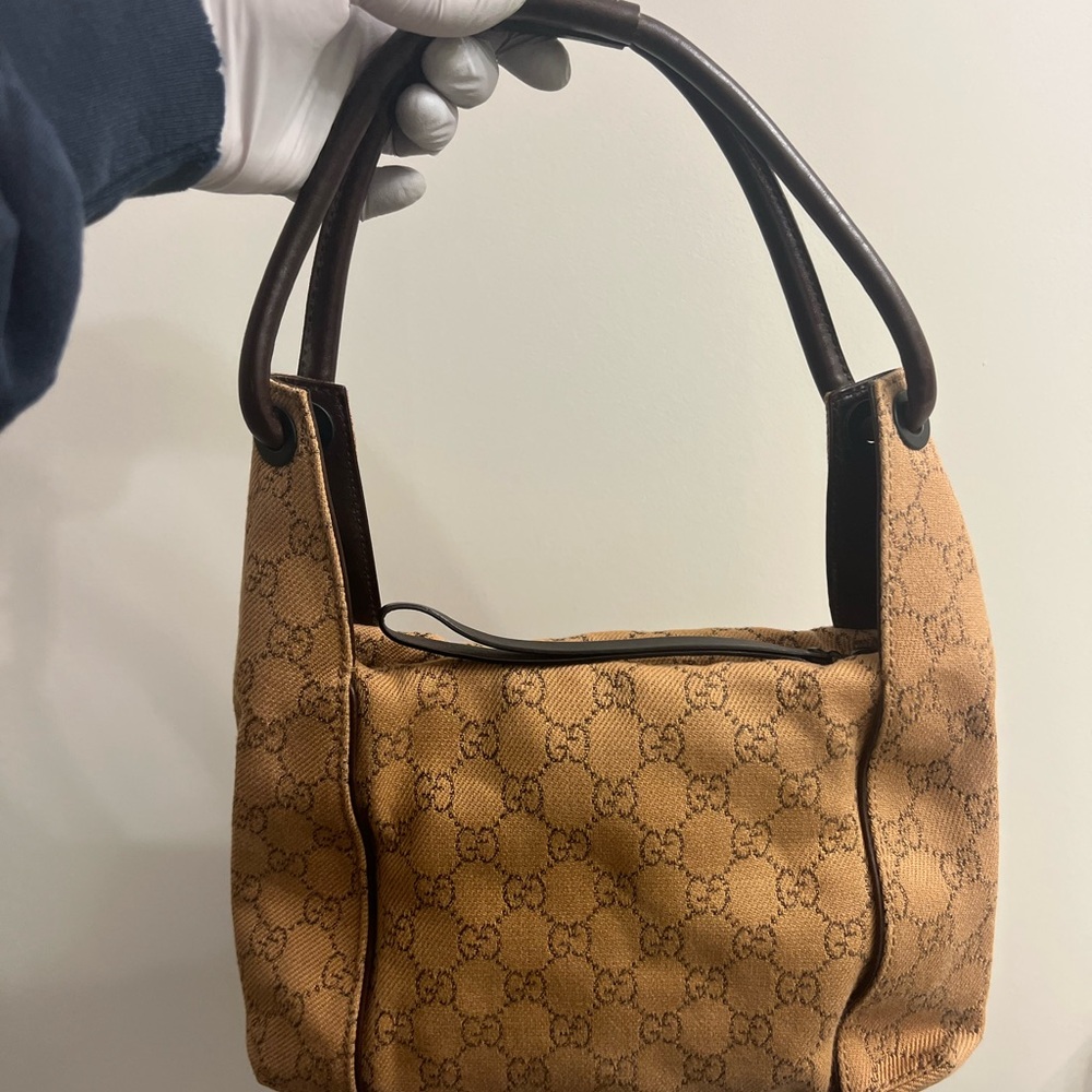 Gucci Brown Monogram Shoulder Bag